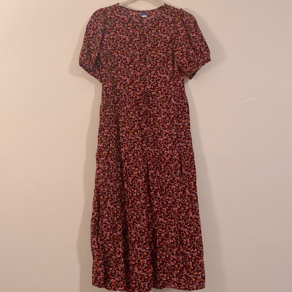 Puff Sleeve Ditsy Floral Dress, XSP